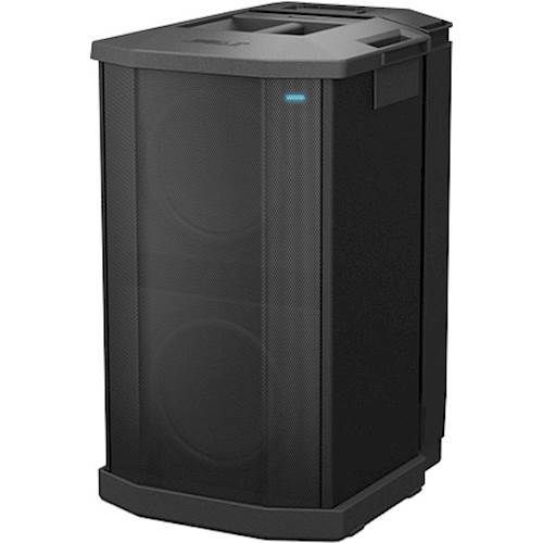 Left View: F1 1000W Powered Subwoofer with Built-in Stand, 120V US