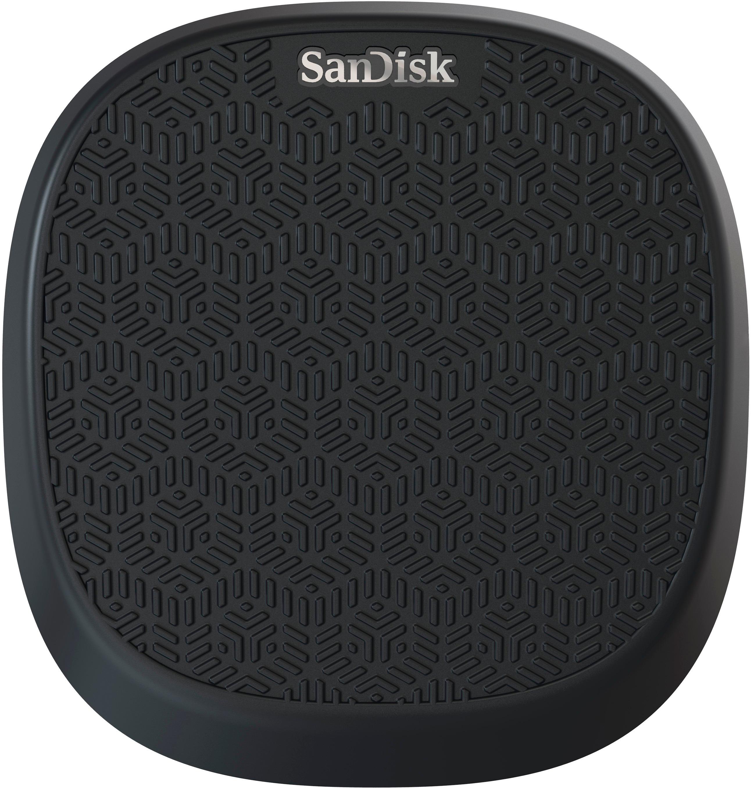 SanDisk - iXpand Base 128GB iPhone Charger and Backup - Black