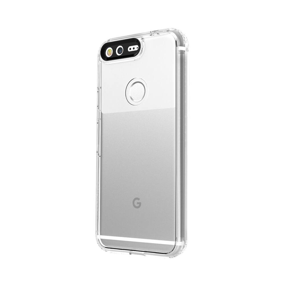 Front. SaharaCase - Case with Glass Screen Protector for Google Pixel - Crystal.