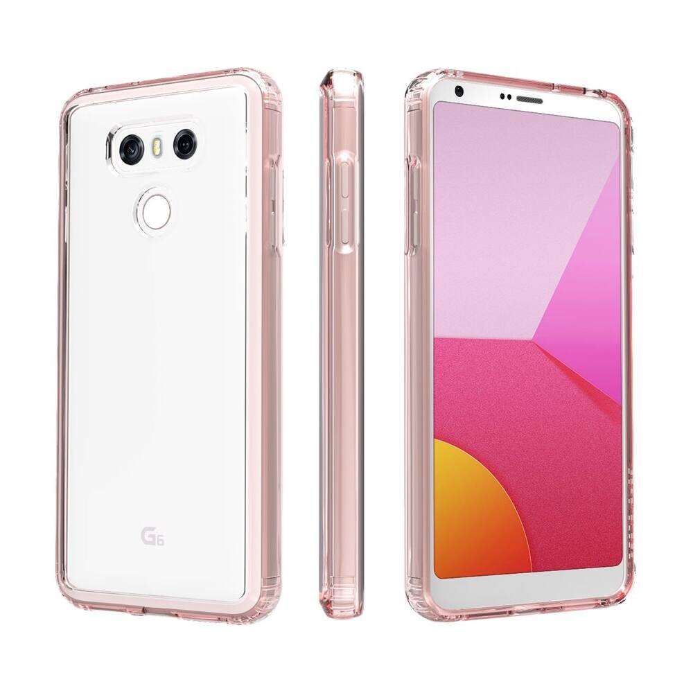 Alt View 11. SaharaCase - Case with Glass Screen Protector for LG G6 - Rose gold.