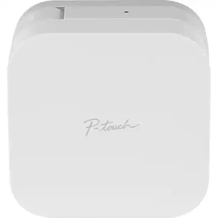 Front. Brother - P-touch CUBE, Smartphone Dedicated Label Maker with Bluetooth Wireless Technology - White.