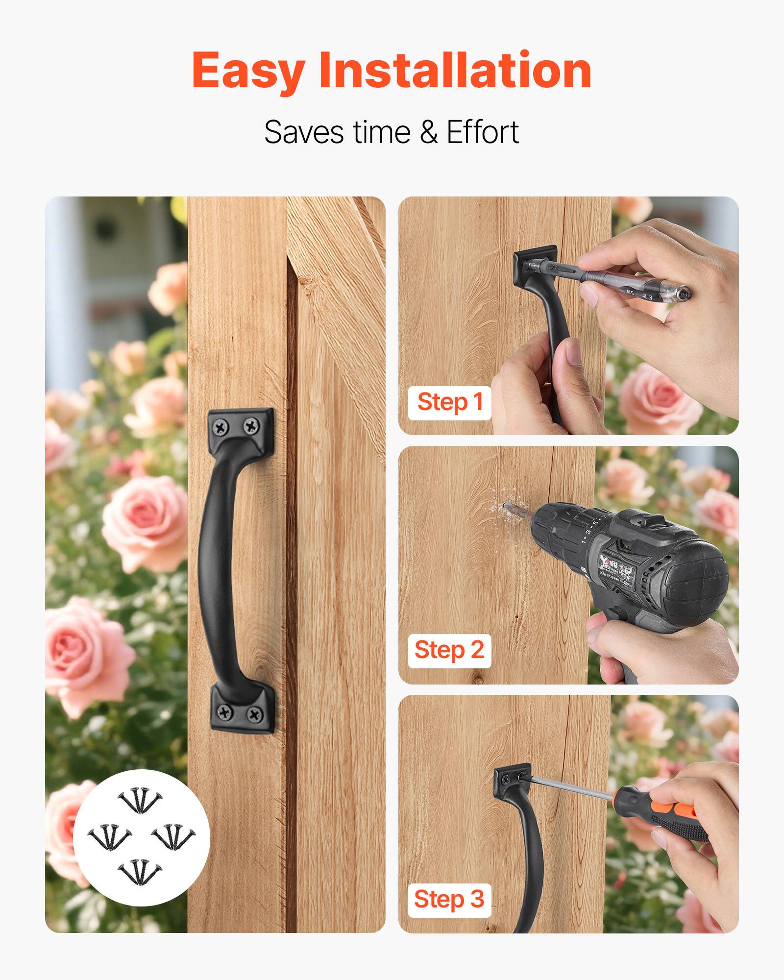 Easy Installation  
Saves time & Effort  

Step 1  
Step 2  
Step 3