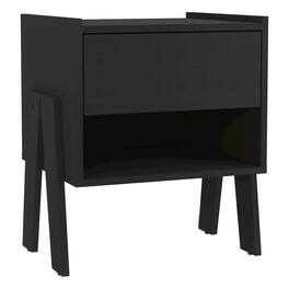 TuHome - Joy Nightstand Stand Black MDF - Brown