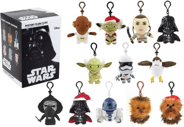 Underground Toys - Star Wars Mystery Plush Clipz - Blind Box - Styles May Vary - Front Zoom