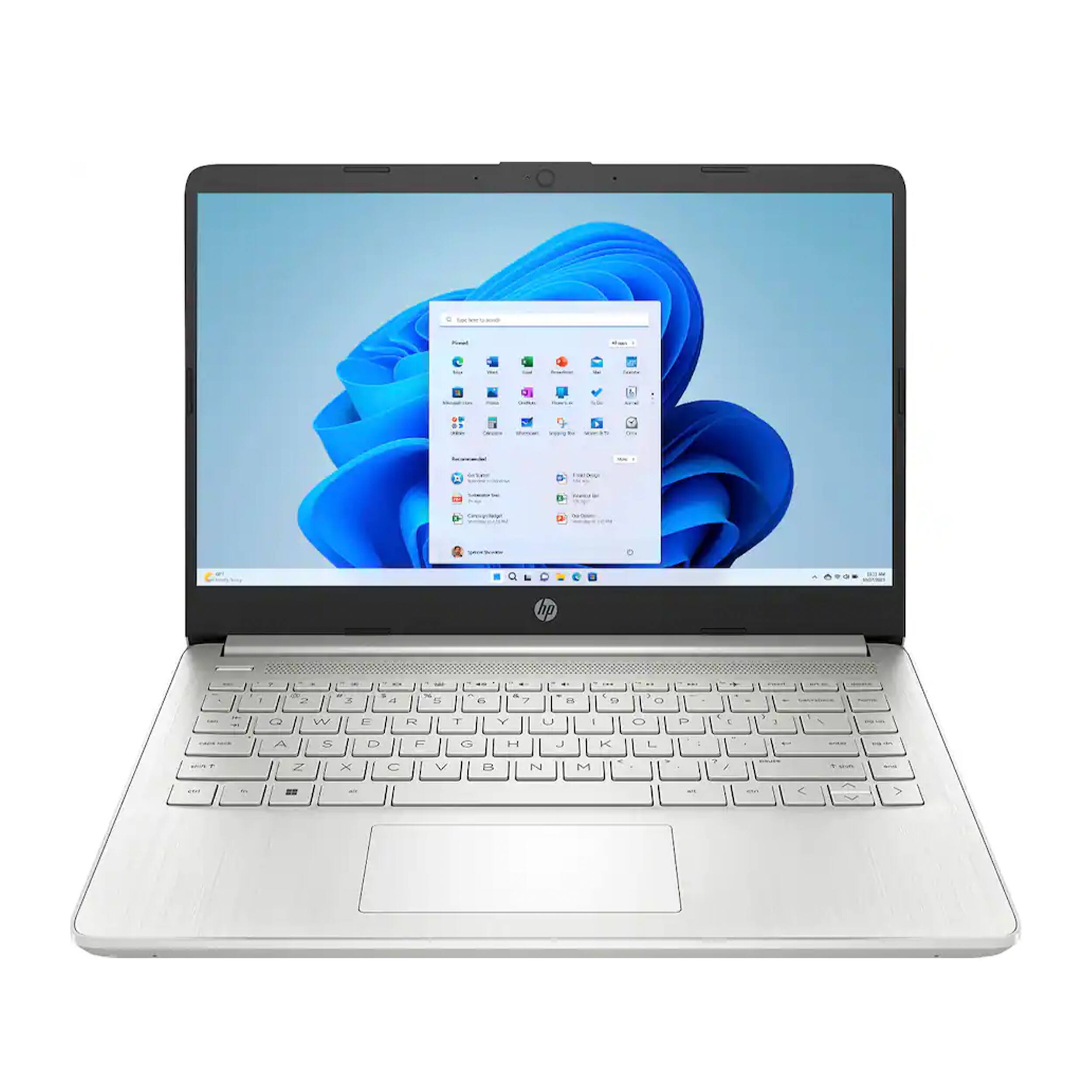 Front. HP - HP - 14" Laptop - Intel Celeron N4120 2019 - 8GB Memory - 128GB eMMC - Natural Silver - Natural Silver.