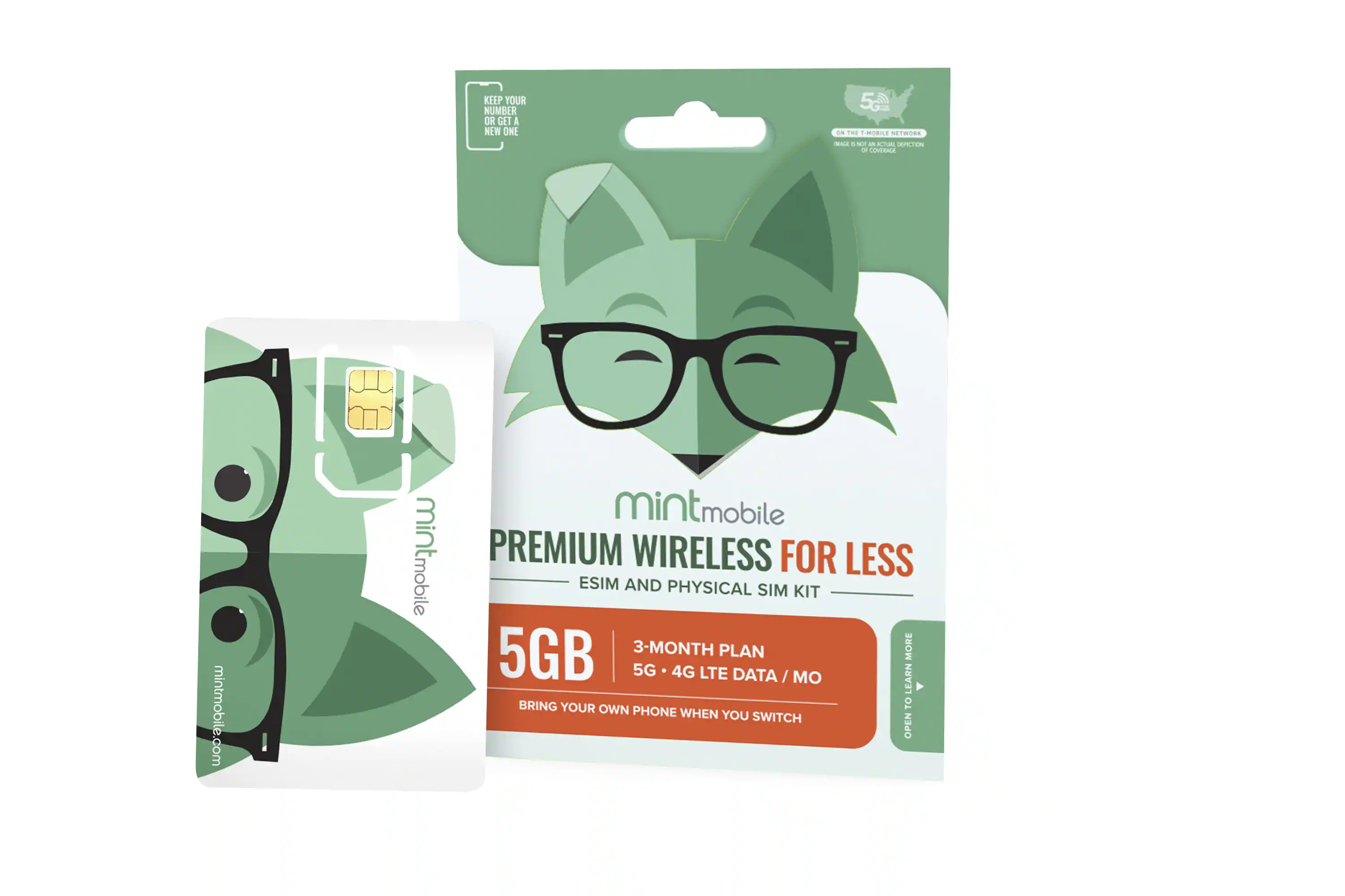 KEEP YOUR NUMBER OR GET A NEW ONE
5GB
PREMIUM WIRELESS FOR LESS
ESIM AND PHYSICAL SIM KIT
3-MONTH PLAN
5G 4G LTE DATA / MO
BRING YOUR OWN PHONE WHEN YOU SWITCH
OPEN TO LEARN MORE
mintmobile.com
mintmobile
mintmobile