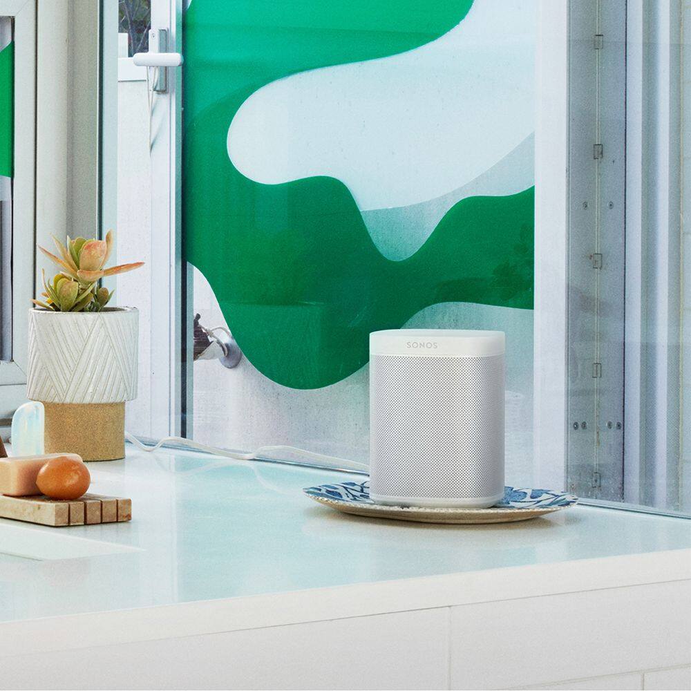 Alt View 17. Sonos - One (Gen 1) Wireless Speaker with Voice Control built-in - White.