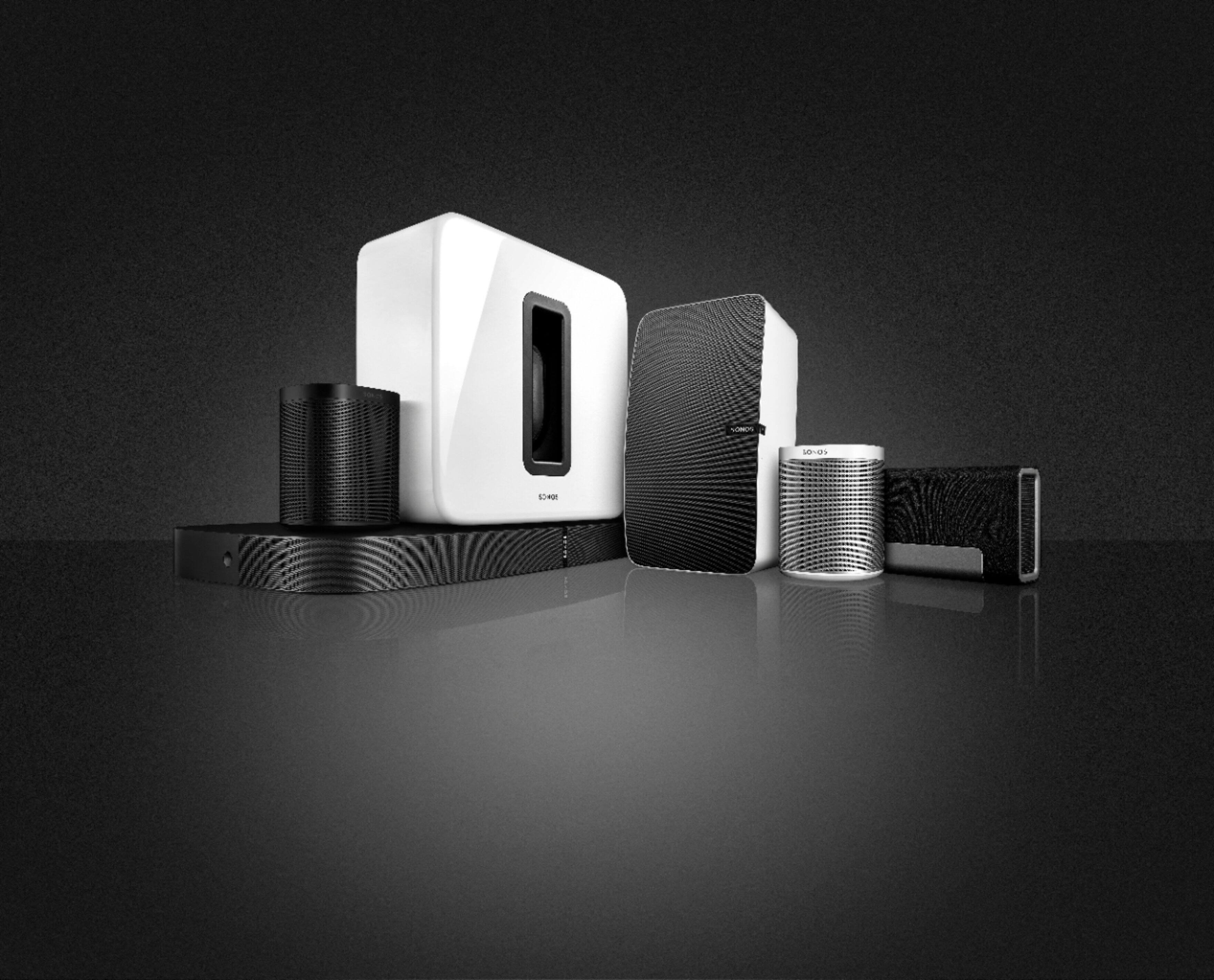 Alt View 19. Sonos - One (Gen 1) Wireless Speaker with Voice Control built-in - White.