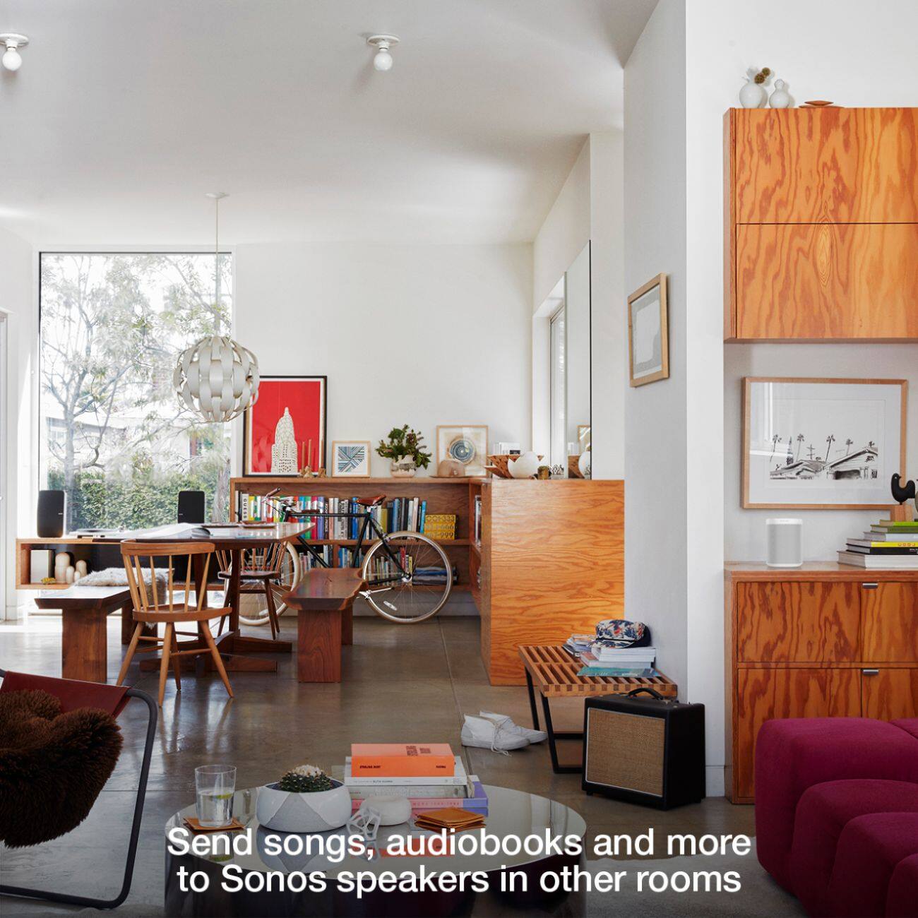 Alt View 20. Sonos - One (Gen 1) Wireless Speaker with Voice Control built-in - White.