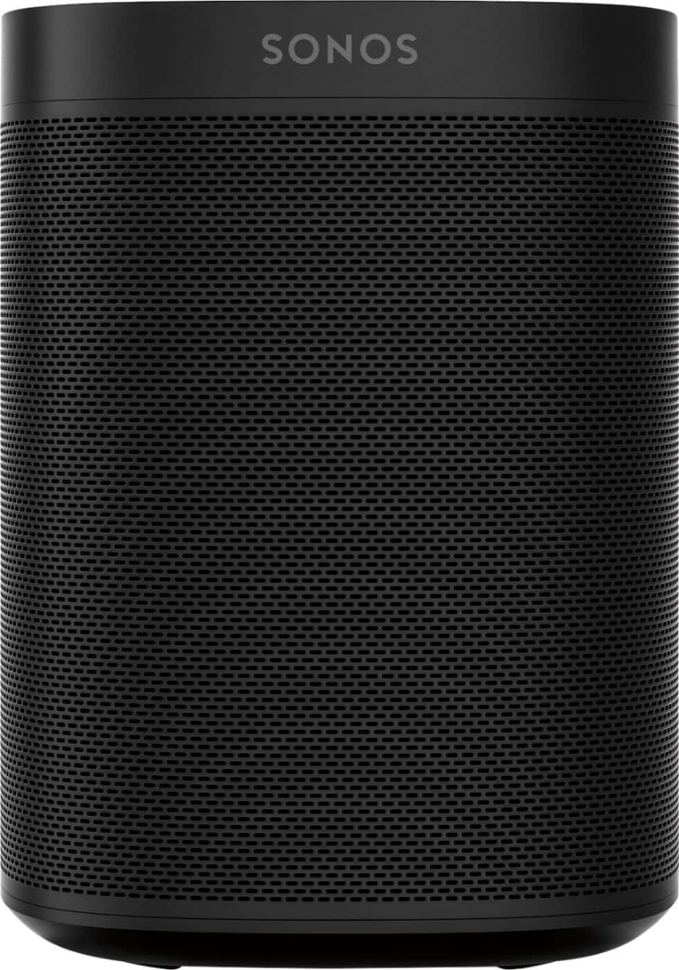 Front. Sonos - One (Gen 1) Wireless Speaker with Voice Control built-in - Black.