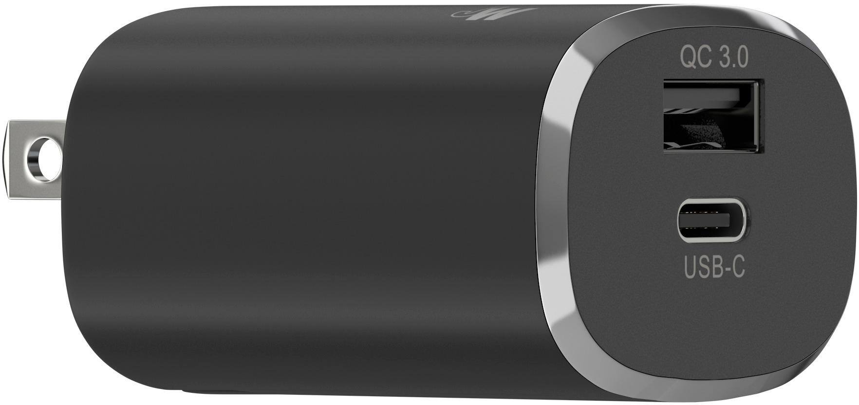 Front. Just Wireless - AC Power Adapter - Black.