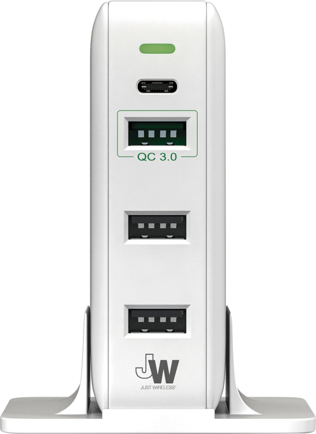 Just Wireless - 4-Port USB Hub - White