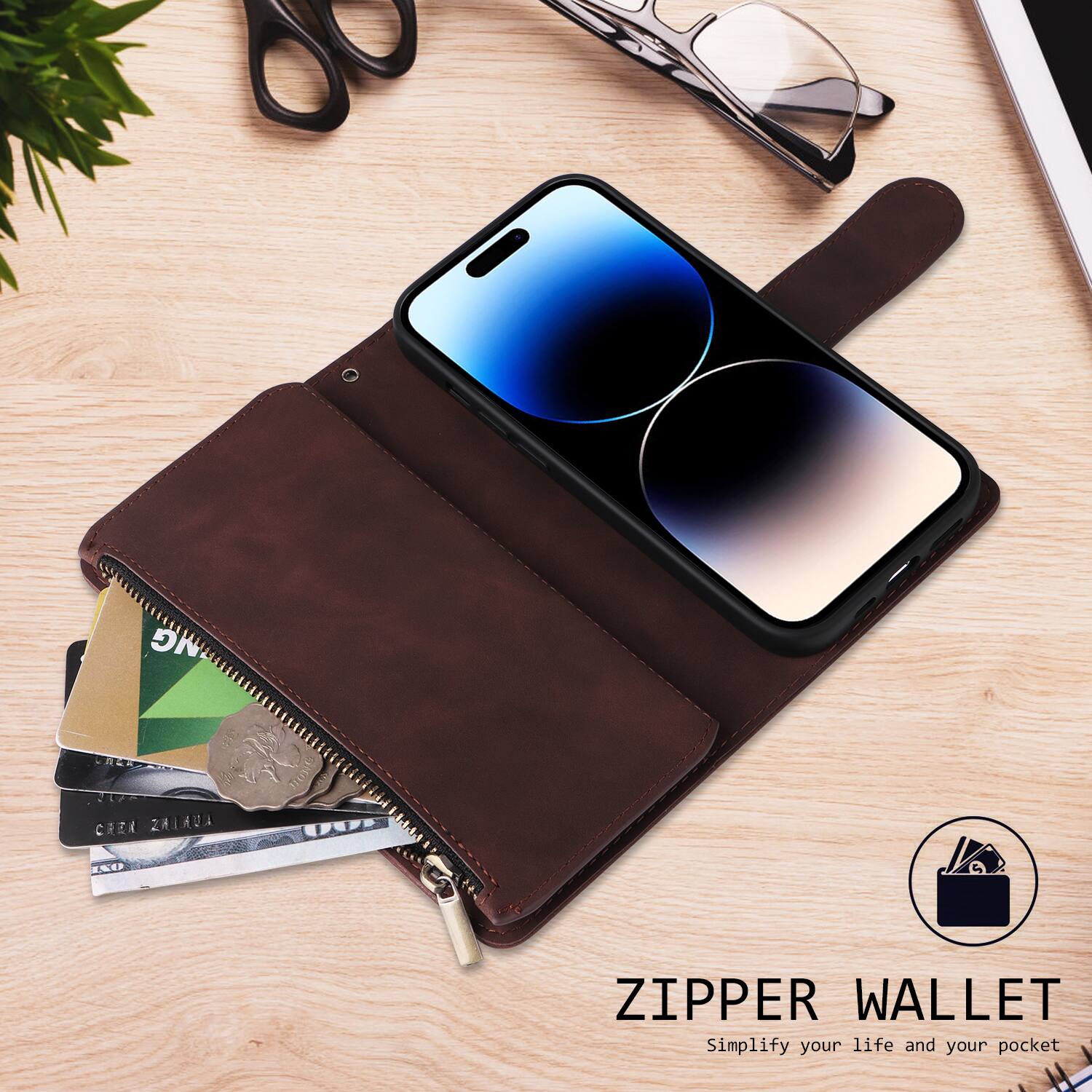 ZIPPER WALLET  
Simplify your life and your pocket