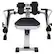 Alt View 17. Costway - Exercise Rowing Machine Rower with Adjustable Double Hydraulic Resistance Home Gym - Black & Silver.