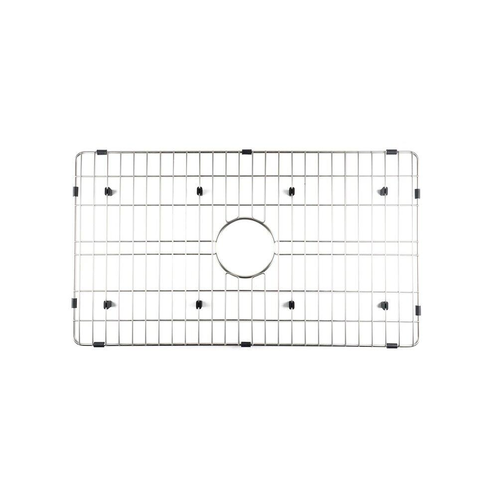 Back. Alfi - Solid Stainless Steel Kitchen Sink Grid for ABF3018 Sink - Gray.