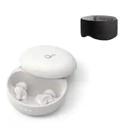 Soundcore - by Anker Sleep A30 Smart ANC Sleep Earbuds with Breescape Cooling Eye Mask - Moonlit White
