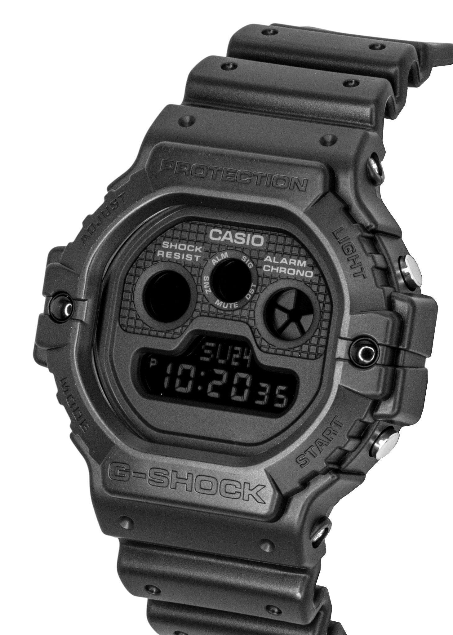 PROTECTION ADJUST SHOCK CASIO RESIST ZNS ALM SIG CHRONO ALARM LIGHT DST MUTE  
P SU24  VAI 10:2035 START G-SHOCK
