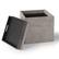 Alt View 11. Simpli Home - Rockwood Cube Storage Ottoman with Tray - Distressed Grey Taupe.