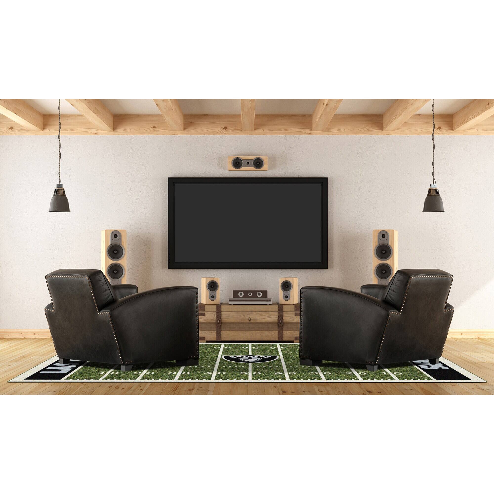 Alt View 1. Imperial - Las Vegas Raiders 5'4'' x 7'8'' Home Field Rug - Multicolor.