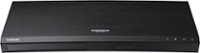 Front. Samsung - Streaming 4K Ultra HD Audio Blu-ray Player - Black.