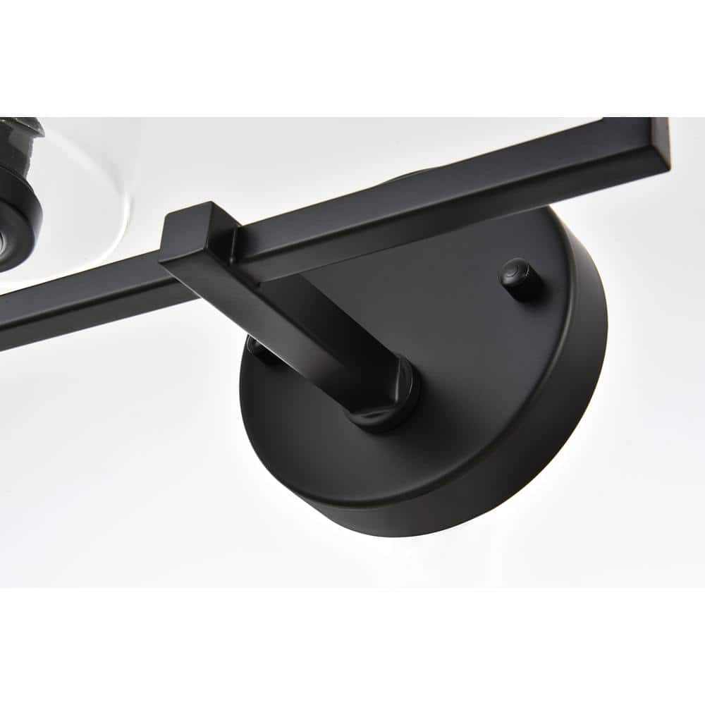 Living District - Mayson 2 light Bath Sconce - Black And Clear price history on PriceWatchPro