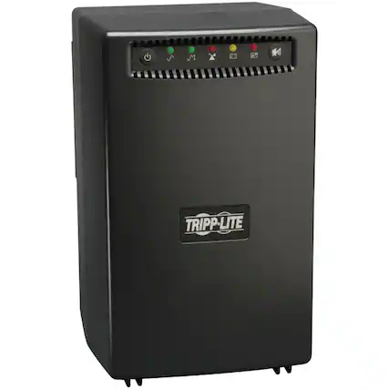 Front. Tripp Lite - Tripp Lite by Eaton UPS 1500VA 940W Battery Back Up Tower AVR 120V USB RJ11 RJ45 DSL - 1500VA/940W - 5 Minute Full Load - Unknown.