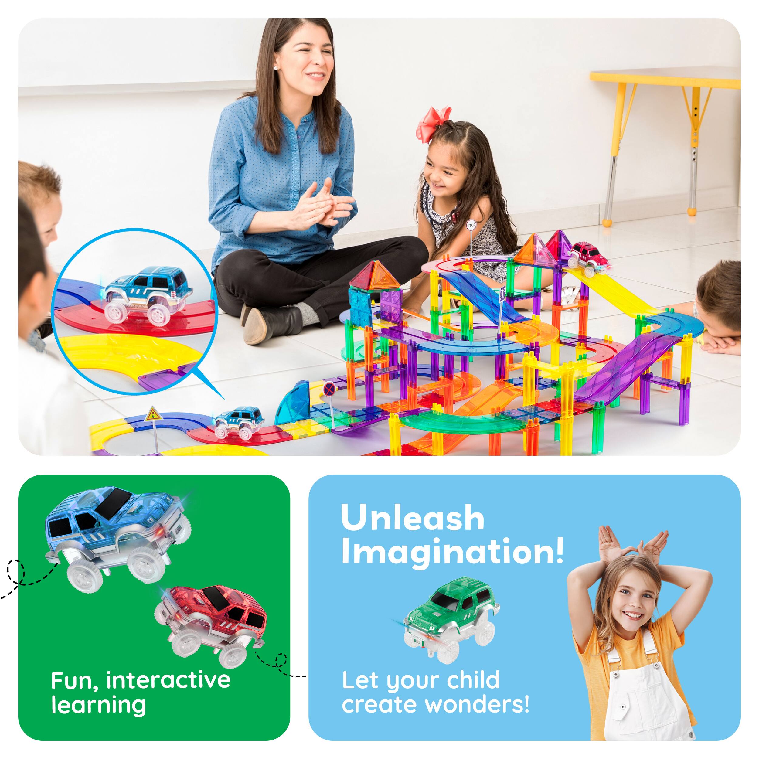 Unleash Imagination!  
Fun, interactive learning  
Let your child create wonders!