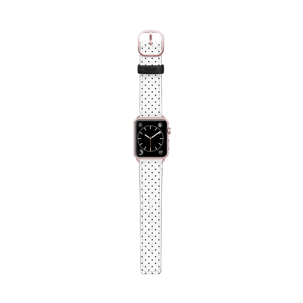 Best Buy Casetify Leather Watch Strap for Apple Watch 38mm White