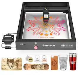 Mecpow - X4 Laser Engraver, 22W High Accuracy, 16.14" x 5.75" Working Area, Cutter Machine for Wood Metal Acrylic Leather DIY