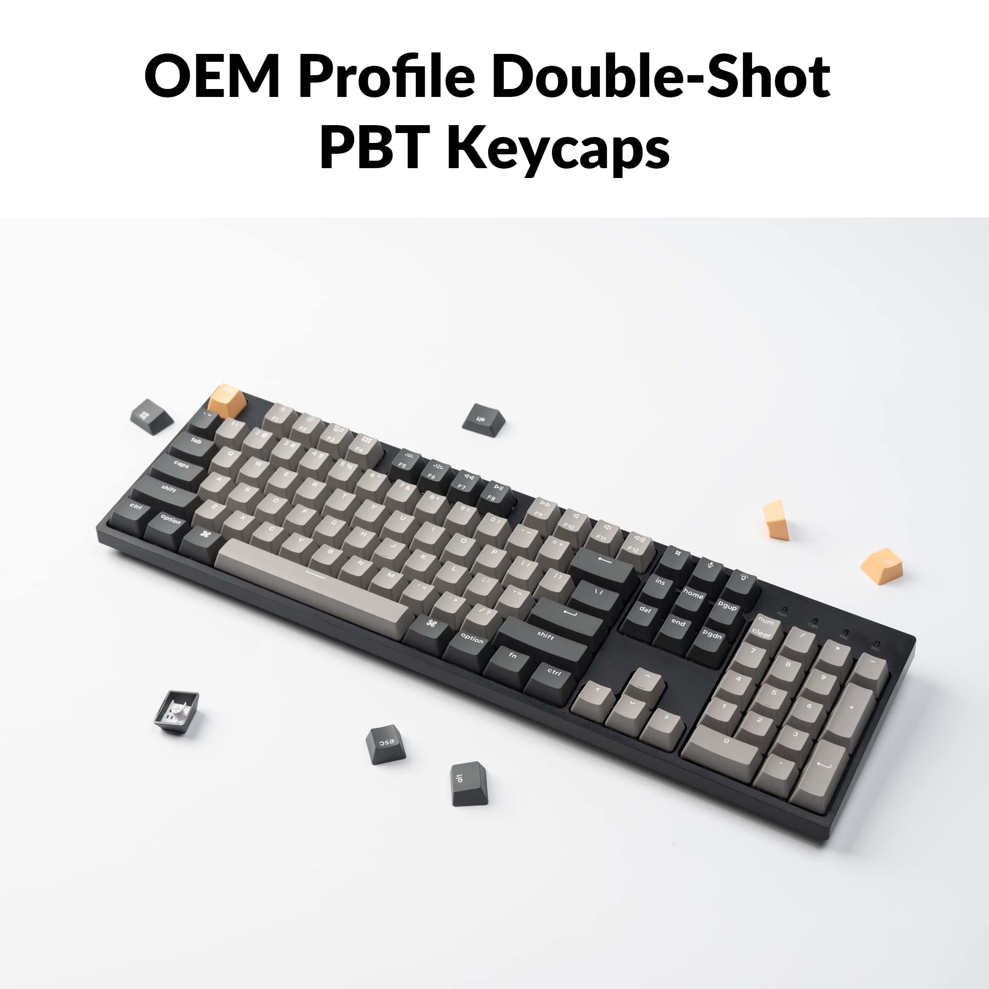 OEM Profile Double-Shot PBT Keycaps