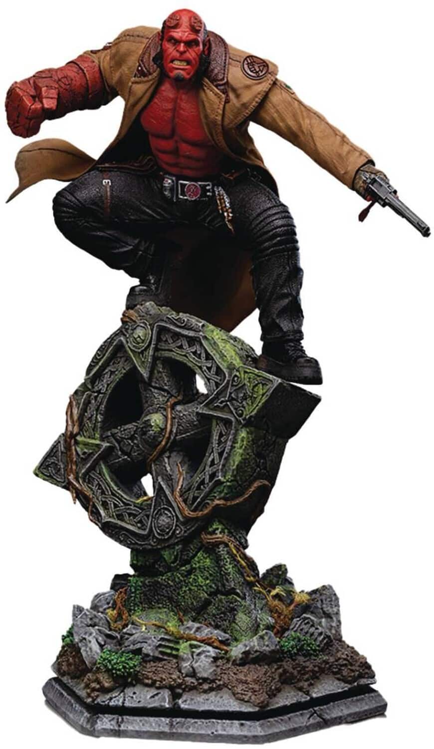 Iron Studios - Hellboy 2: The Golden Army - Art Scale 1/10 - Hellboy Statue - COLLECTIBLES - Multicolor