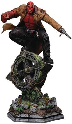 Iron Studios - Hellboy 2: The Golden Army - Art Scale 1/10 - Hellboy Statue - COLLECTIBLES - Multicolor