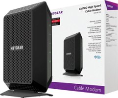 NETGEAR - 32 x 8 DOCSIS 3.0 Cable Modem - Black - Front_Zoom
