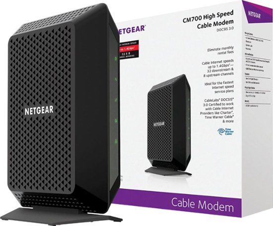 Best Buy Netgear 24 X 8 Docsis 3 0 Cable Modem Black Cm600 100nas