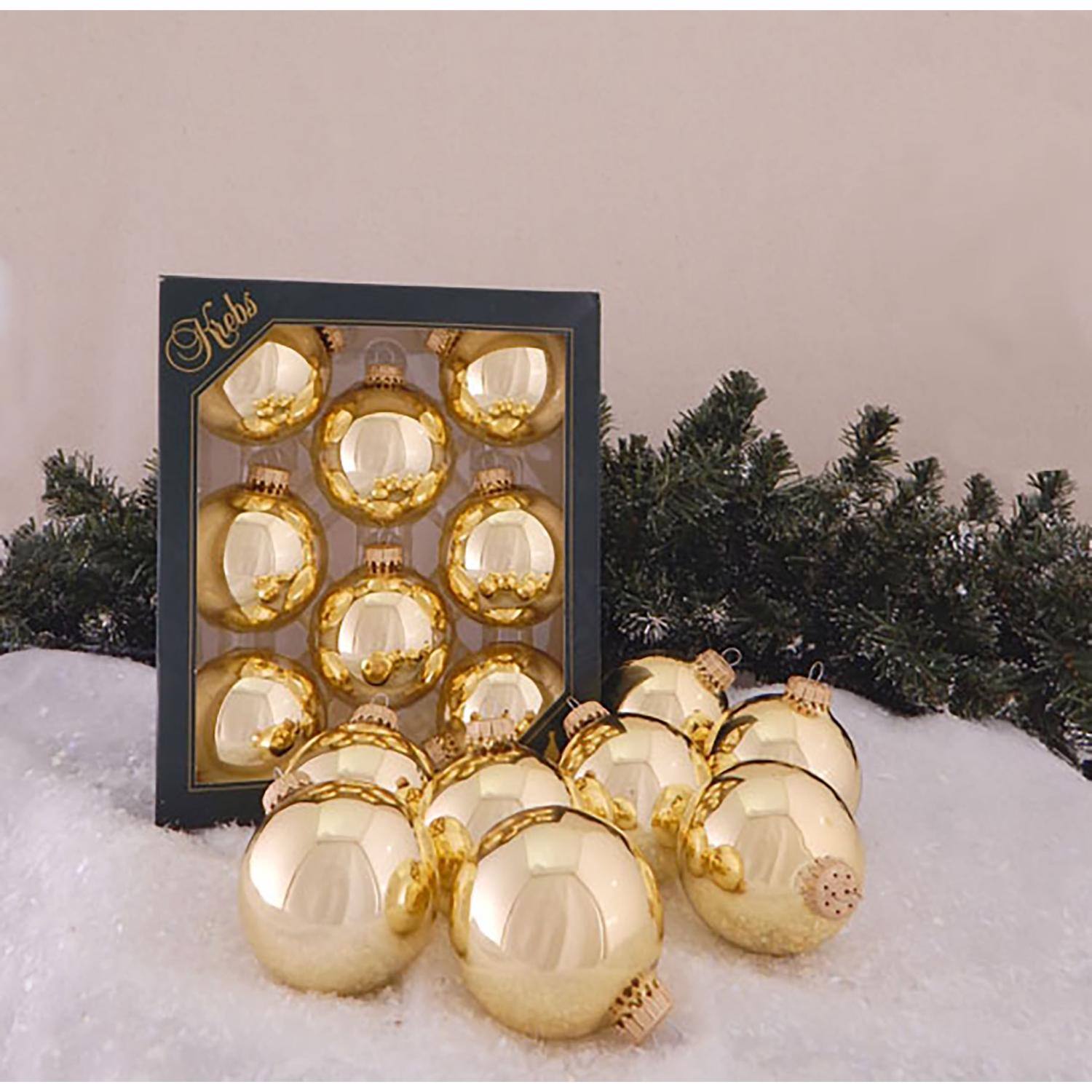 Angle. Krebs - Christmas by Krebs Aztec Gold Ball Ornament (Case of 12) - Gold.
