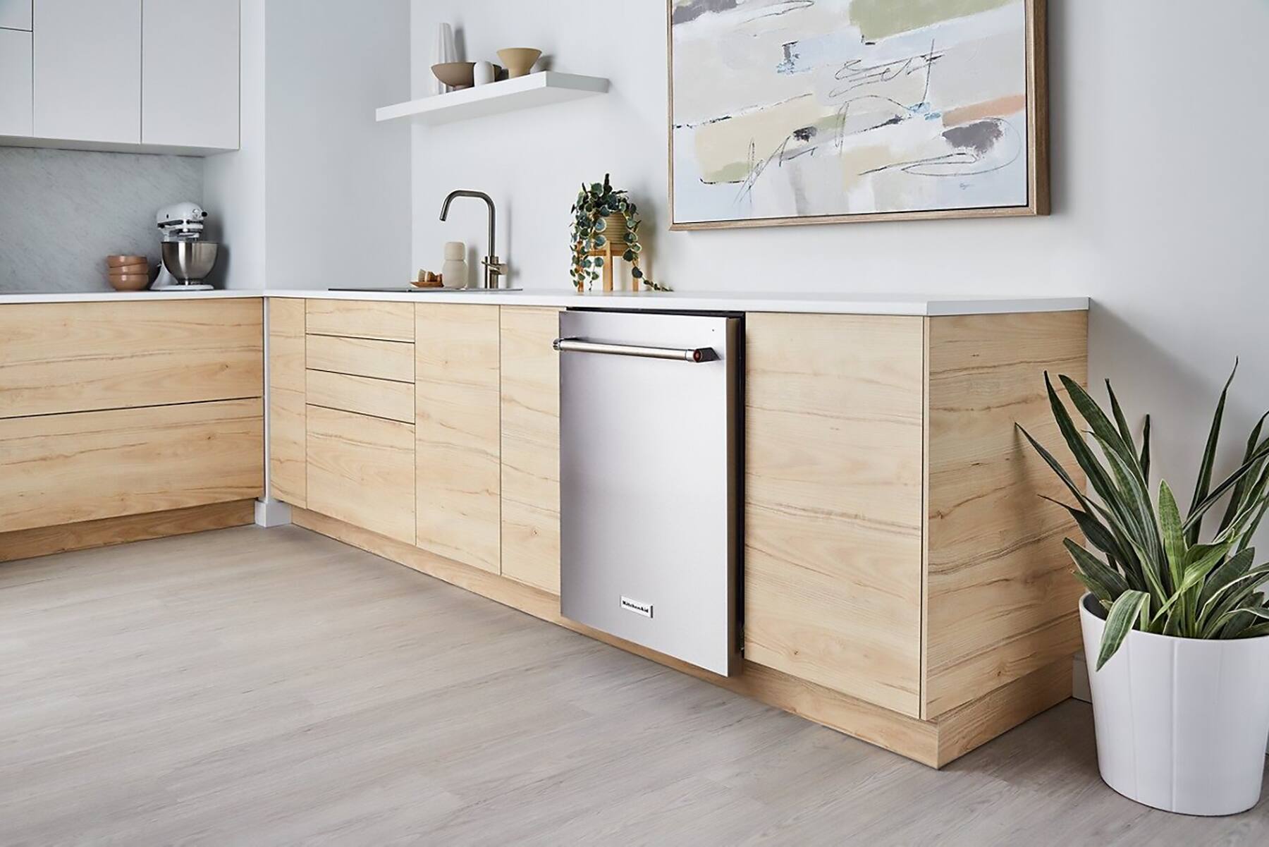 Alt View 32. KitchenAid - 24" Top Control Built-In Stainless Steel Tub Dishwasher with 3rd Rack, 360 Max Jets, 44 dBA - Stainless steel.