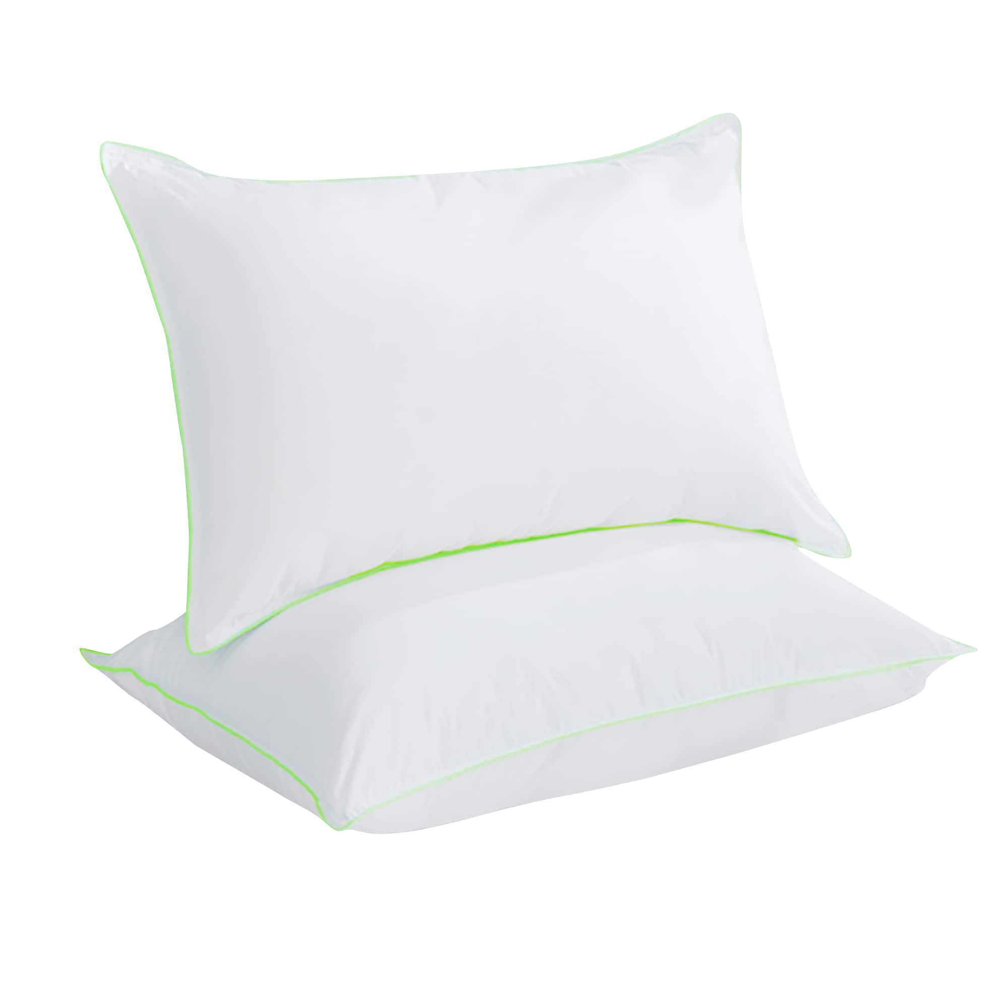 KASENTEX - – Set of 2 Down and Feather Pillow – Cotton Blend Cover – - White
