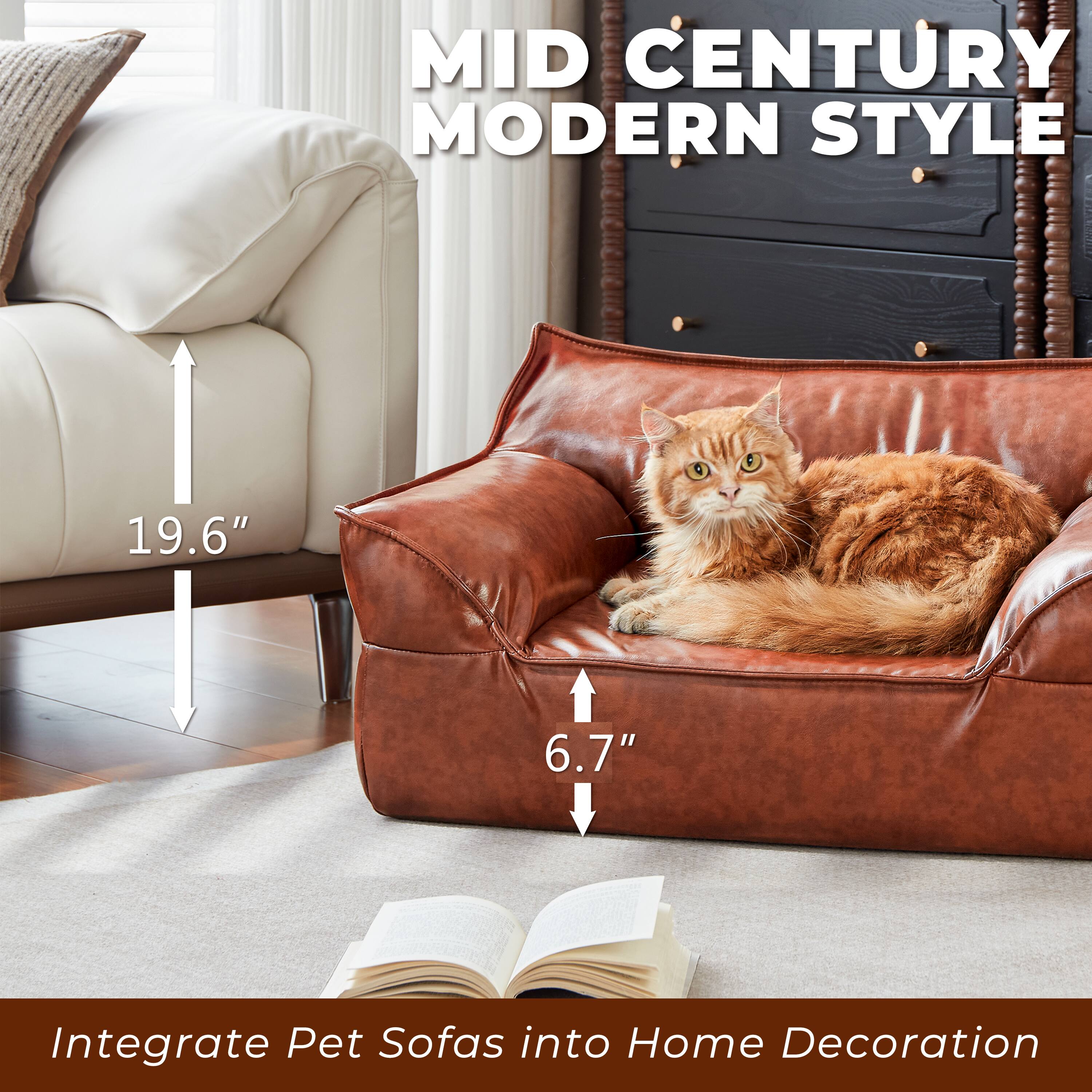 MID CENTURY MODERN STYLE

19.6" 6.7"

Integrate Pet Sofas into Home Decoration