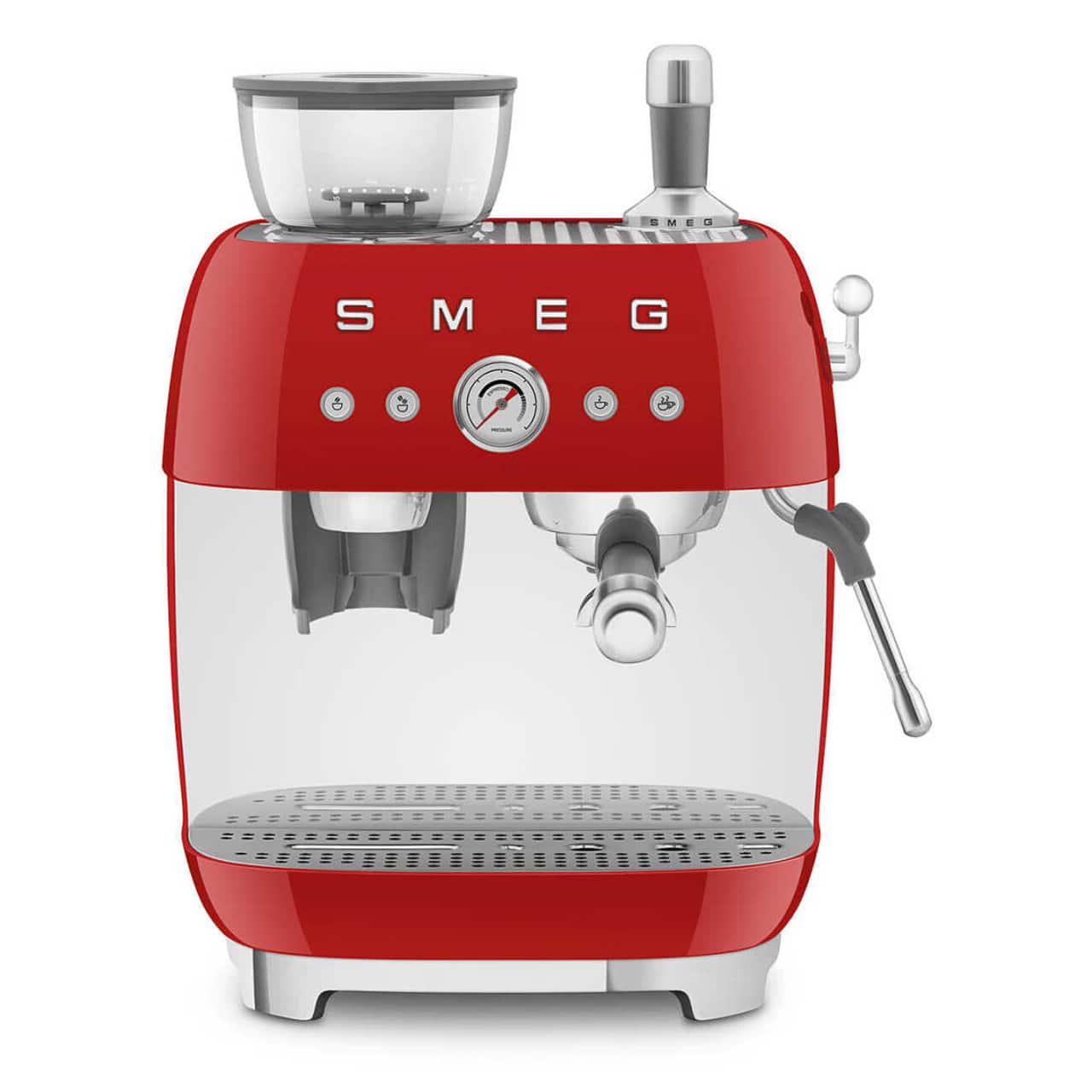SMEG - EGF03 Semi Automatic Espresso Machine - Red