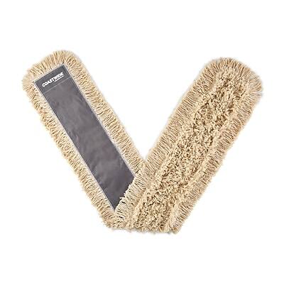Front. Coastwide Professional -  Cut-End Dust Mop Head, Cotton, 60" x 5", White  - White.
