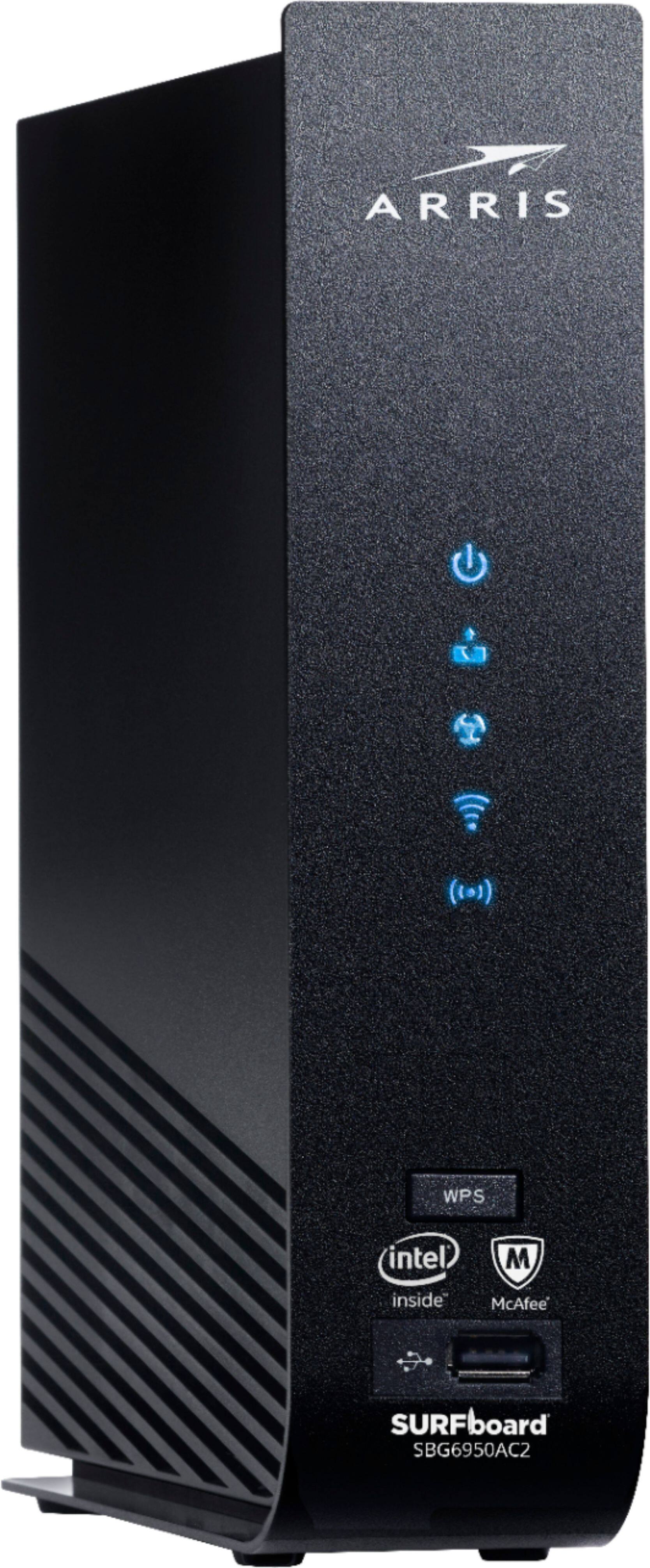 Angle. ARRIS - SURFboard AC1900 Dual-Band Router with 16 x 4 DOCSIS 3.0 Cable Modem - Black.