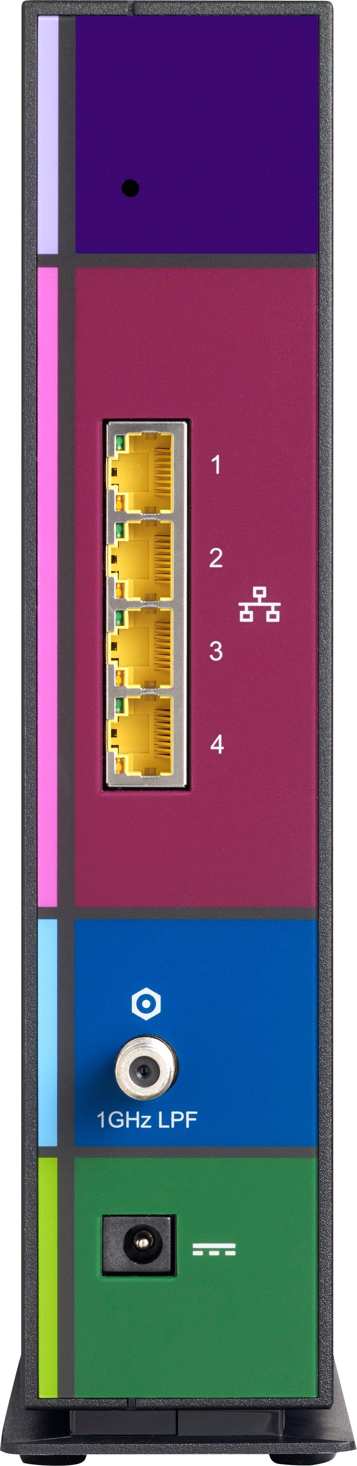 Alt View 11. ARRIS - SURFboard AC1900 Dual-Band Router with 16 x 4 DOCSIS 3.0 Cable Modem - Black.