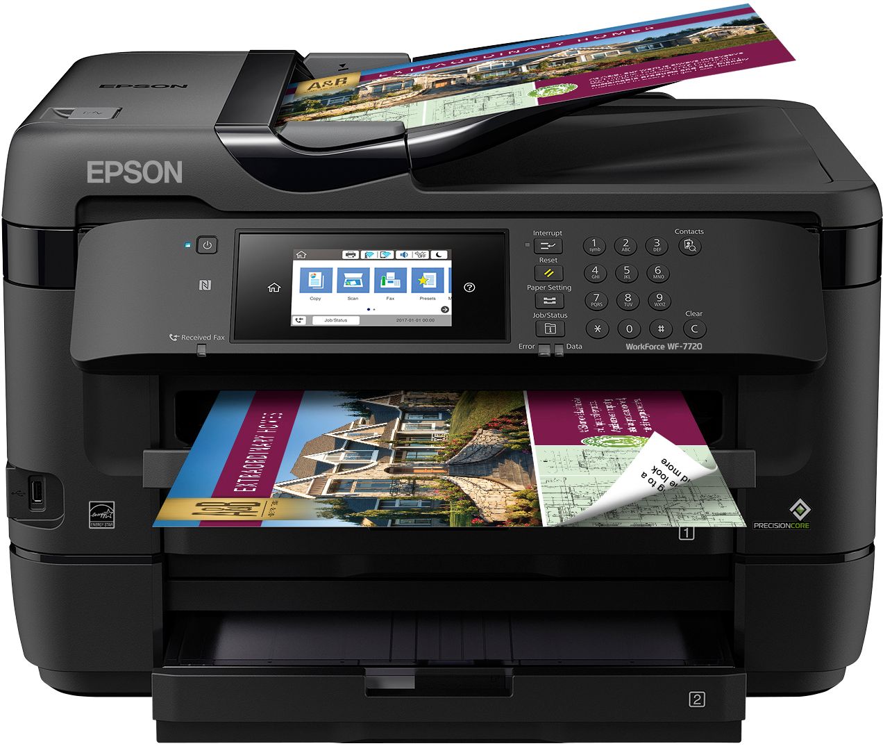 Customer Reviews Epson Workforce Wf 7720 Wireless All In One Inkjet Printer Black Wf 7720 Best Buy