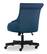 Alt View 11. Linon Home Décor - Scotmar Plush Button-Tufted Adjustable Office Chair With Wood Base - Azure Blue.