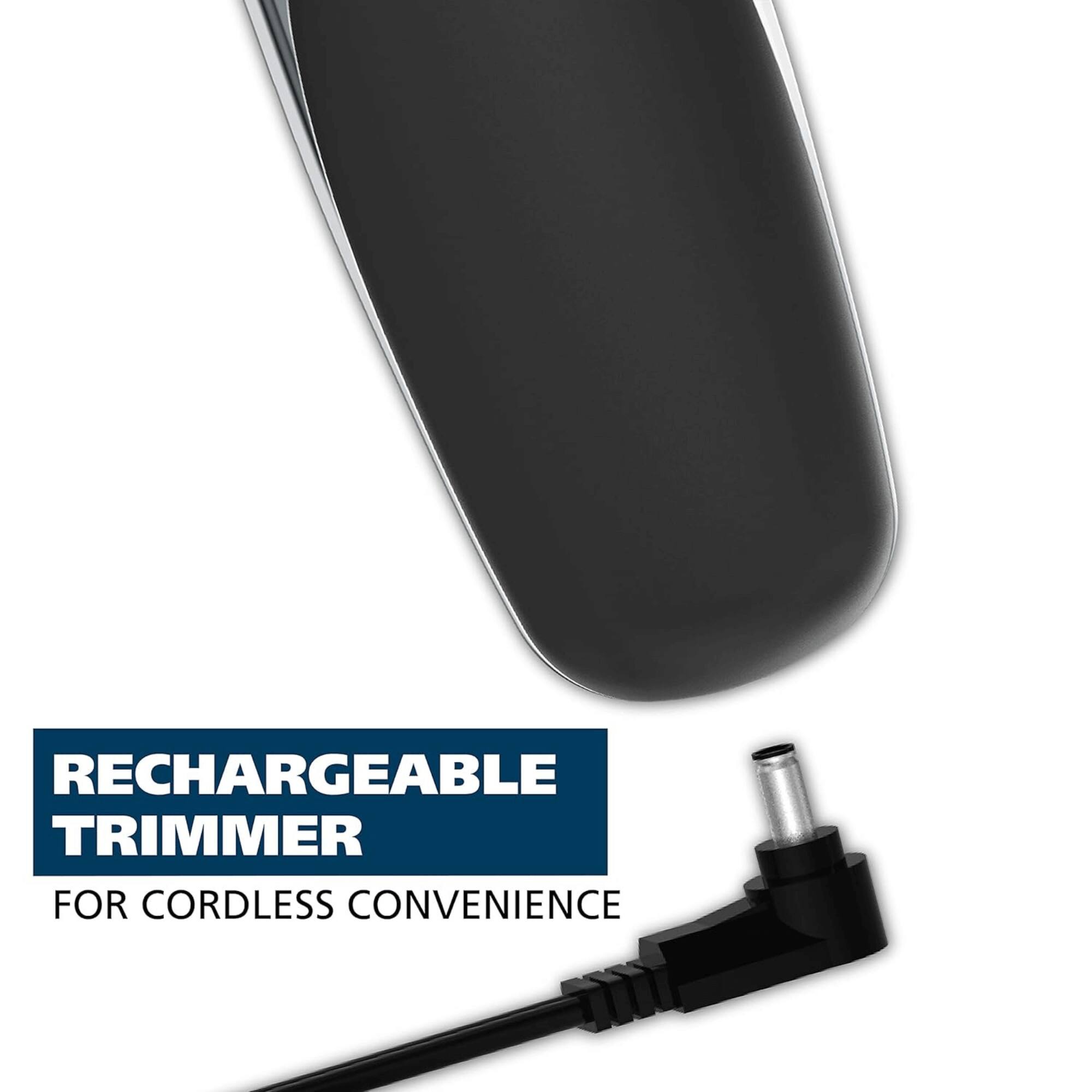RECHARGEABLE TRIMMER
FOR CORDLESS CONVENIENCE