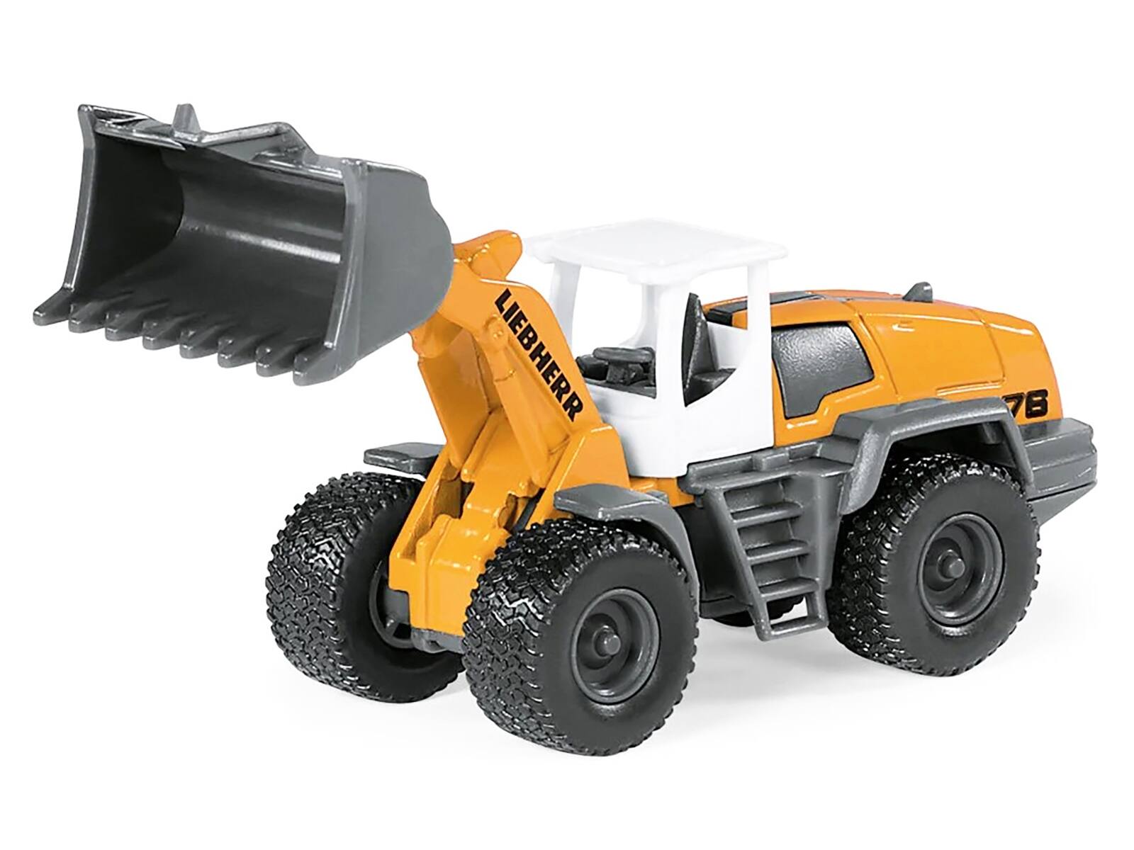 Alt View 1. SIKU - Liebherr 576 Wheel Loader Yellow with White Top Diecast Model by Siku.