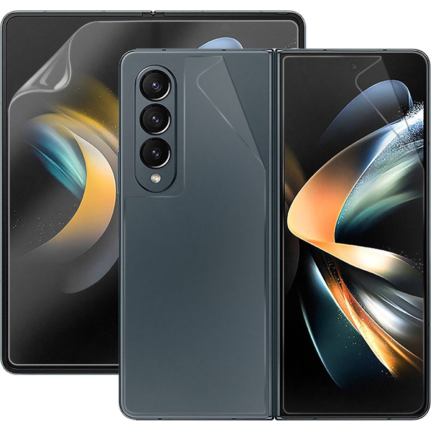 Alt View 11. SaharaCase - Flexon Film Screen Protector for Samsung Galaxy Z Fold4 5G - Clear.