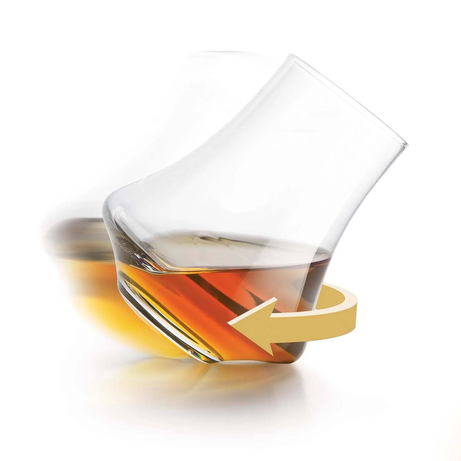 Alt View 4. Final Touch - Revolve Spirits Tasting Glass, 2-Ounce, Set of 2 - Clear.