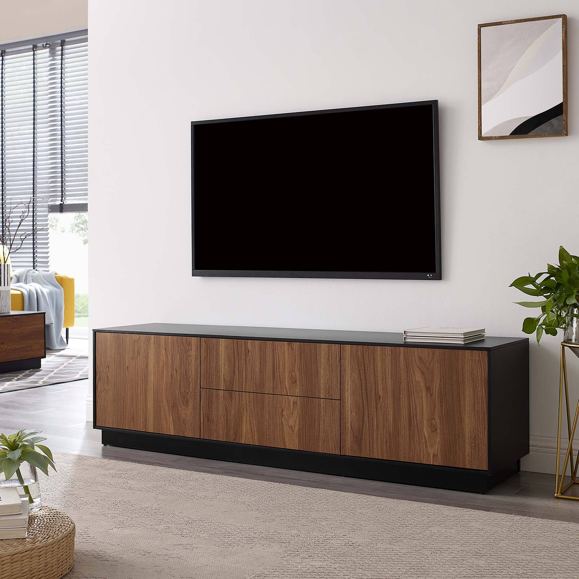 Alt View 5. Modway - Holden 63” TV Stand by Modway - Black Walnut.
