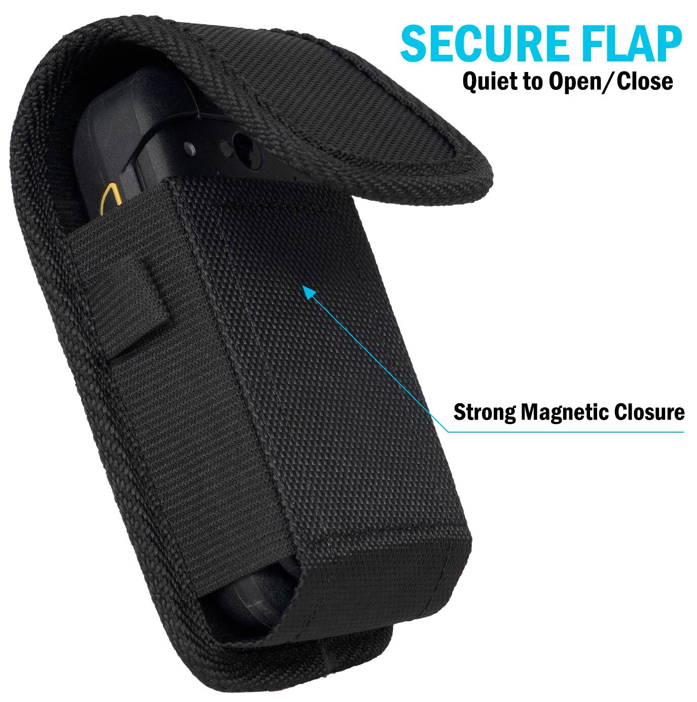 SECURE FLAP  
Quiet to Open/Close  
Strong Magnetic Closure